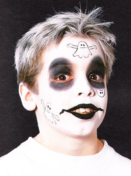 maquillaje de fantasma para niño
