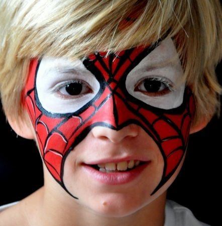 maquillaje carnaval infantil de spiderman