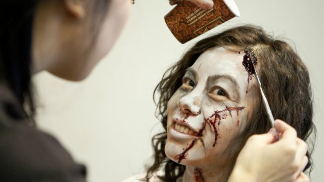 maquillaje zombie niña paso a paso