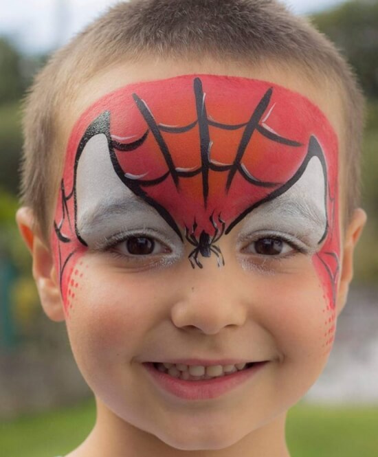 maquillaje infantil spiderman
