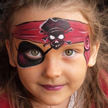 maquillaje pirata niña sencillo