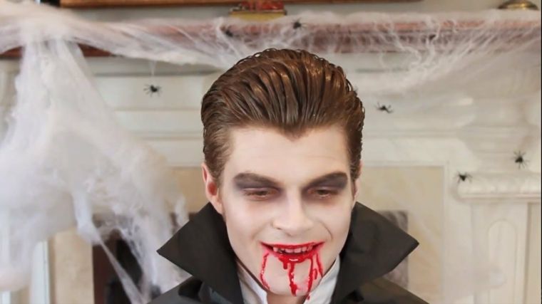 maquillaje vampiro hombre