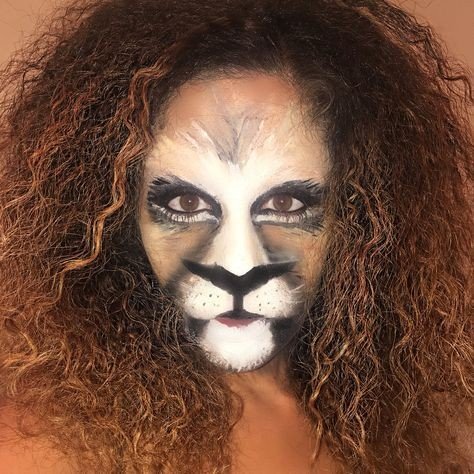 maquillaje león