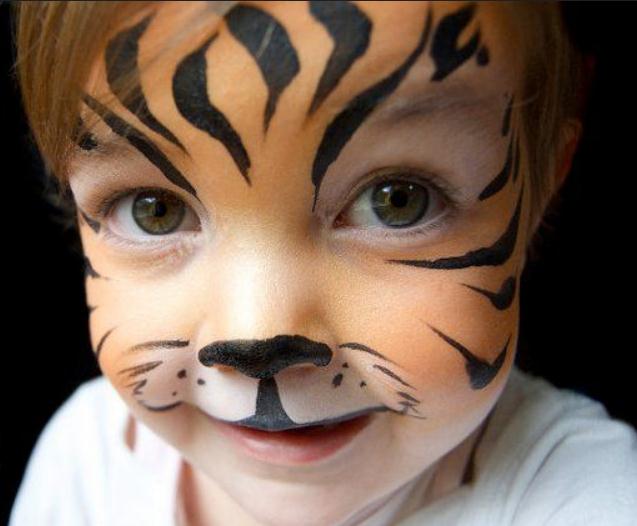 maquillaje tigre niña sencillo