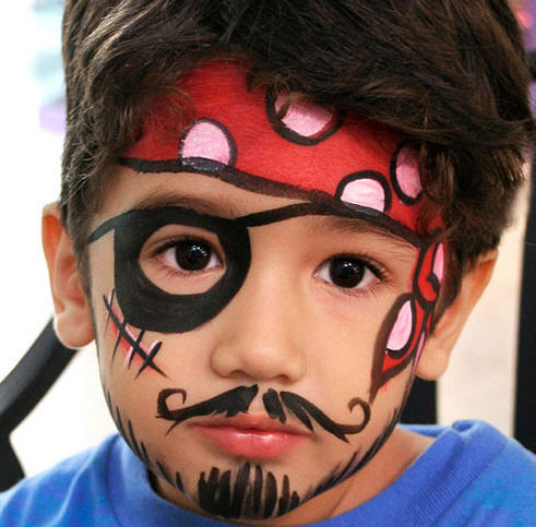 maquillaje pirata niño