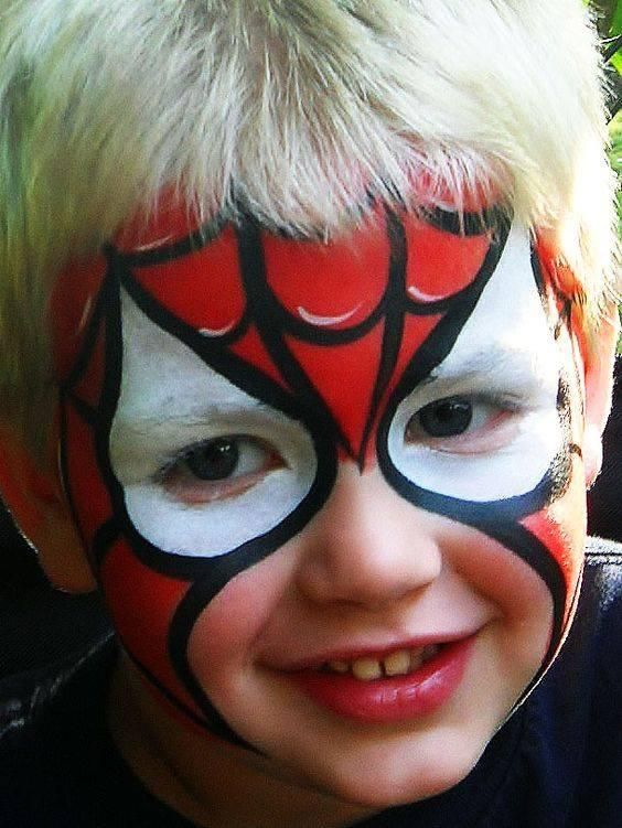 maquillaje spiderman niño