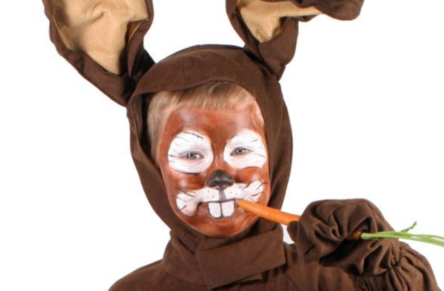 maquillaje conejo marrón